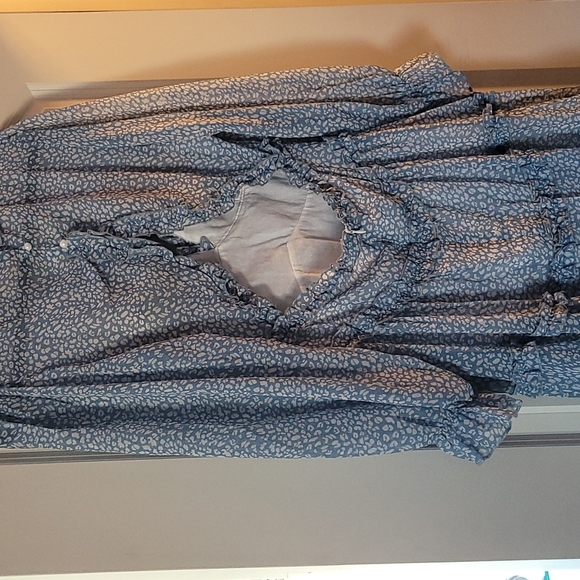 Blue flowy dress - Picture 6 of 6